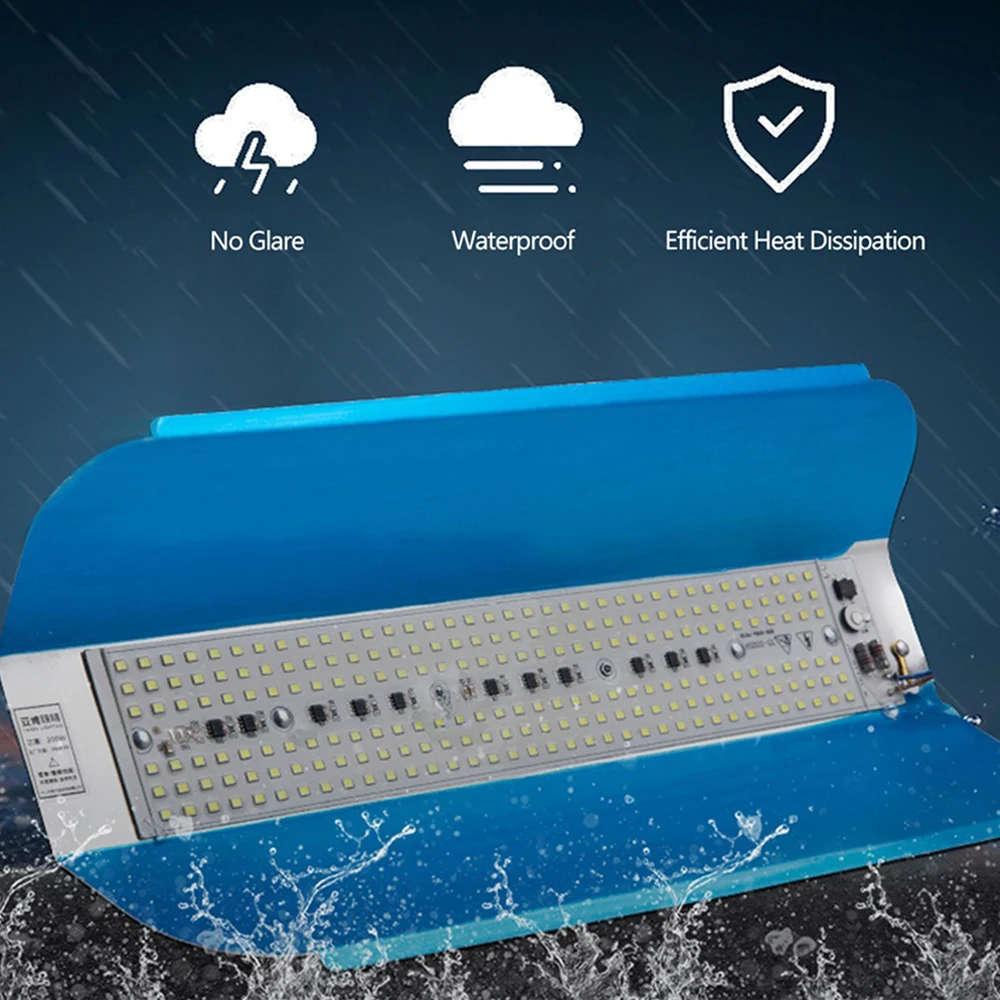 LED 투광 조명, 야외 가로등 스포트라이트, IP65 방수 벽 램프, 조경 정원 광장 투광 조명, 50W, 100W, AC 220V, 110V