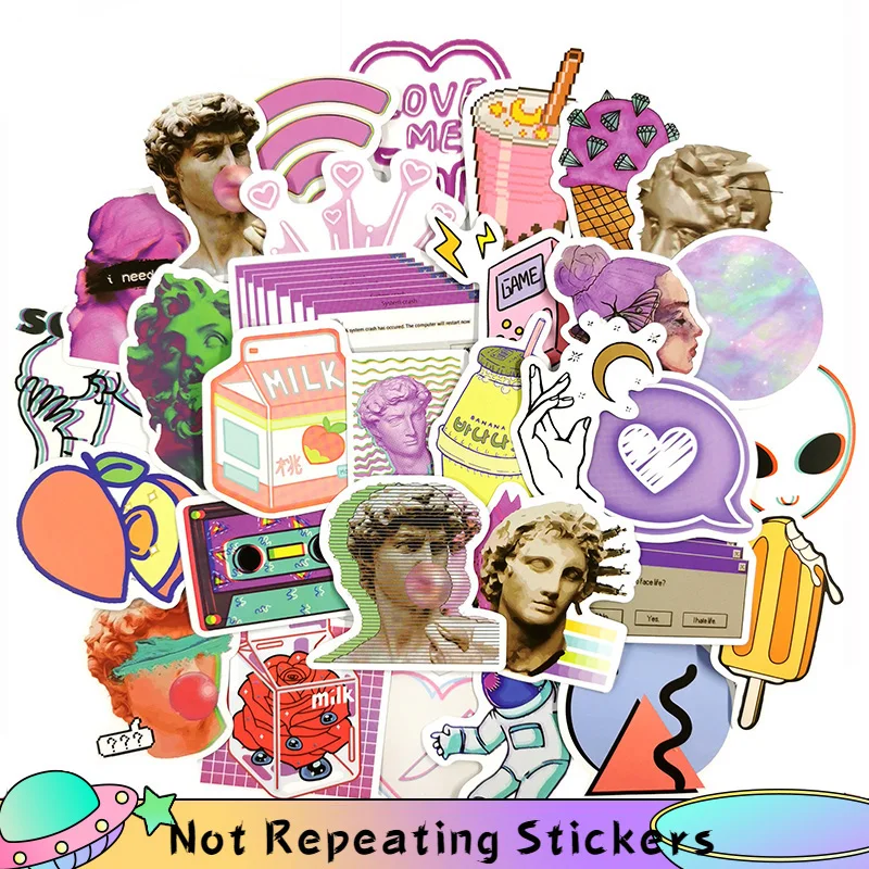 Наклейки Vsco Vaporwave для багажа ноутбука холодильника мотоцикла детских