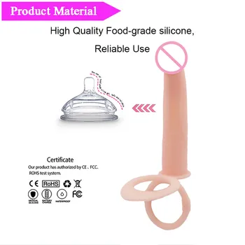 10 Frequency Double Penetration Vibrator Strap On Penis Vagina Dildo Vibrating Male Penis Anal Plug Adult Sex Toys for Couples 6