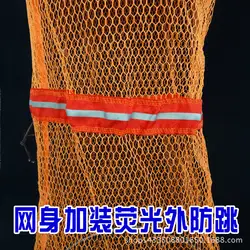 Двойное кольцо из нержавеющей стали, корзина для рыбы, желатинизация, рыболовная сеть с мешком, резиновое, подвесное, Shuanghuan