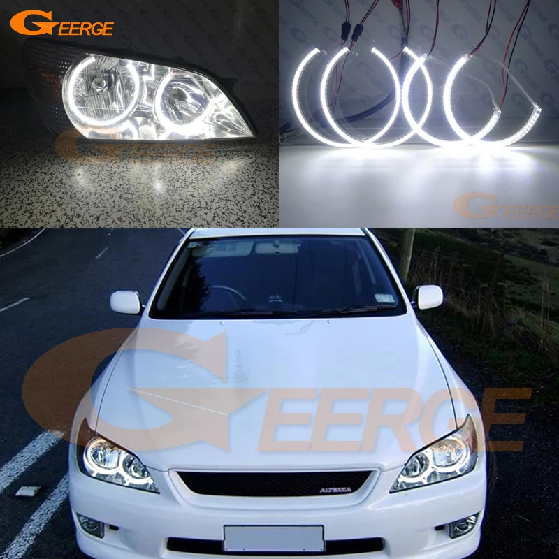 

For LEXUS IS200 IS300 1998-2005 Excellent led angel eyes Ultrabright illumination smd led Angel Eyes Halo Ring kit