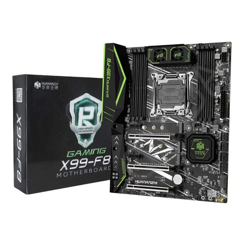 Игровая материнская плата HUANANZHI X99 F8 для In tel LGA2011 3 всех серий DDR4 RECC 128 ГБ M.2 NVME