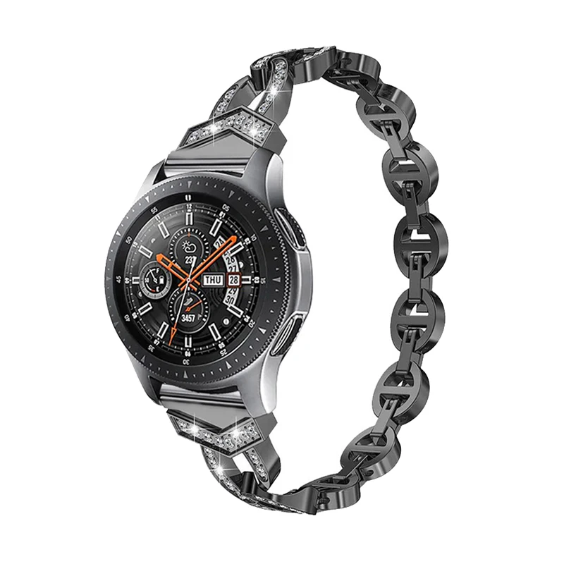 

Diamond strap for Samsung Galaxy watch 3 45mm/41mm/46mm/42mm/gear S3 Frontier/Active 2/S2 classic/huawei watch gt 2 band