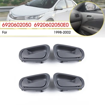 

4Pcs Car Interior Door Handle Front& Rear for 98-02 Toyota Corolla for Chevy Prizm 69205-02050