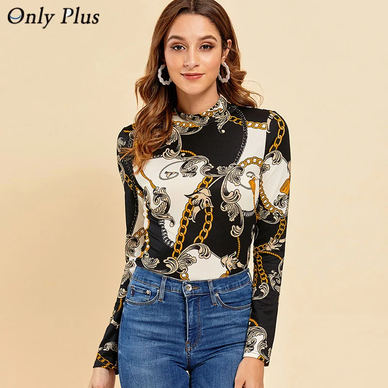 printed satin blouse
