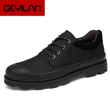 

Size 37-47 Outdoor Boots Men Casual Leather Shoes Men Leather Shoes Work Safety Shoes Winter Waterproof Non-slip Boots *6610