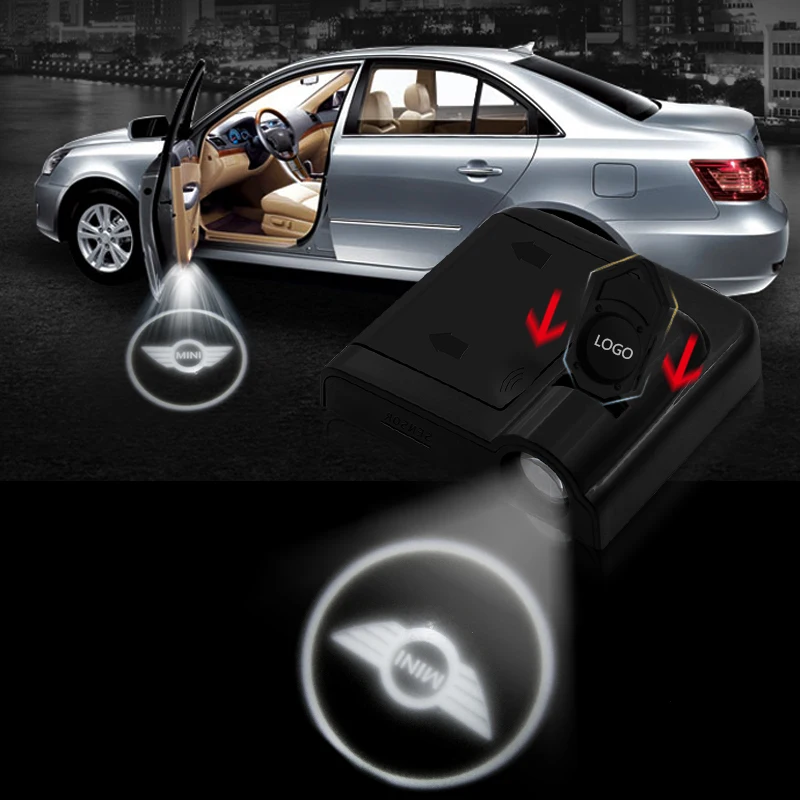 

1pcs wireless Led car door welcome Laser projector Logo ghost shadow lights For BMWs MINI Coopers R53 R55 R56 R57 R58 R59 f55