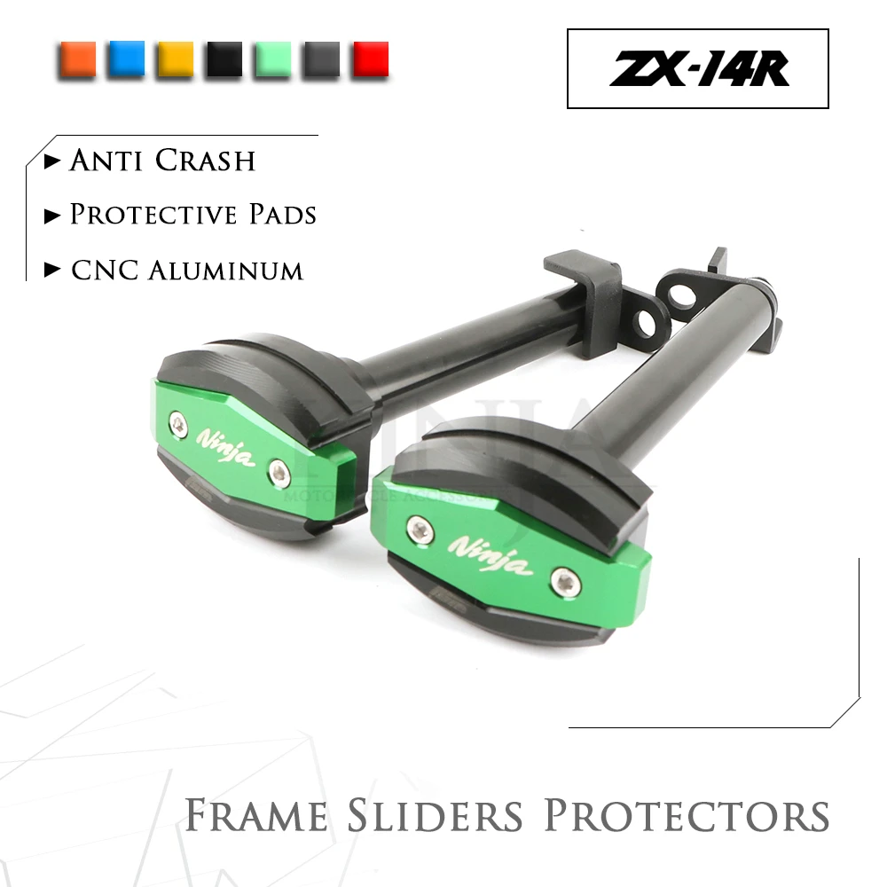 Рамка Ползунки Краш колодки протектор для Kawasaki NINJA ZZR1400 ZX-14R 17 18