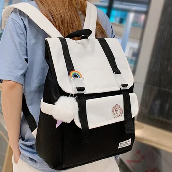 

Student Ladies Harajuku Backpack Kawaii Oxford Women School Bag Girls College Cute Backpacks Book Fashion Female Bags Waterproof