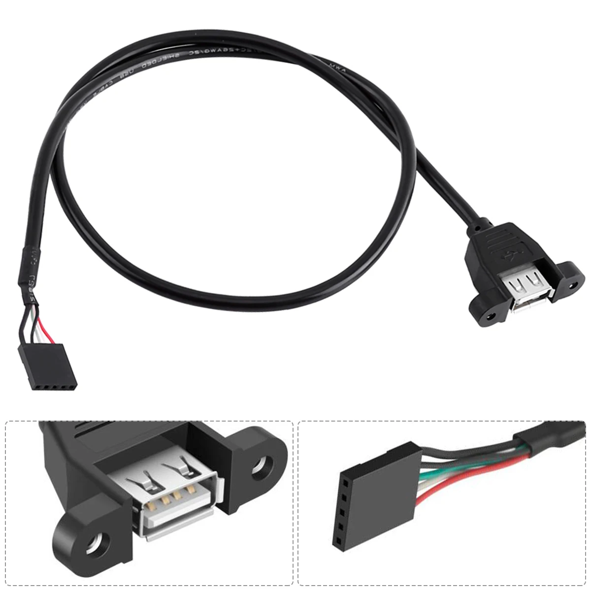 Внутренняя Материнская плата 5-контактное гнездо заголовок USB 2 0 переходник с