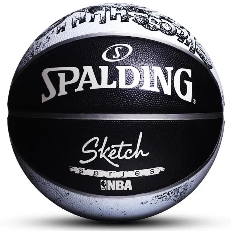 Spalding Баскетбол 7th студенческие дети Крытый Открытый Nba износостойкое соревнование баскетбольное оборудование Корзина мяч - Цвет: 83-534Y