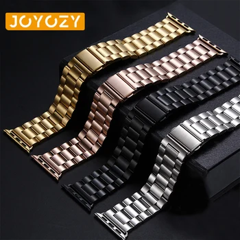

Joyozy Stainless Steel Watch band Strap for Apple Watch 38mm 42mm 40mm 44mm Replacement Watchband for iwatch Series 4 5 3 2 1