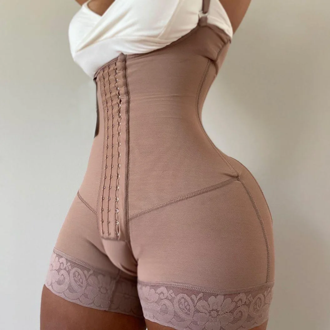 Women'S Corset Waist Trainer Slimming Butt-Lifting Open Bust Tummy Control Shapewear Bodysuit Thigh Trimmer Fajas Colombianas leonisa shapewear