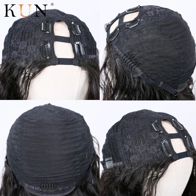 Парики из натуральных волос, u-образная волна, 4*2, правая часть, плотность 150, бразильский парик из натуральных волос Remy, предварительно выщипанные волосы для женщин