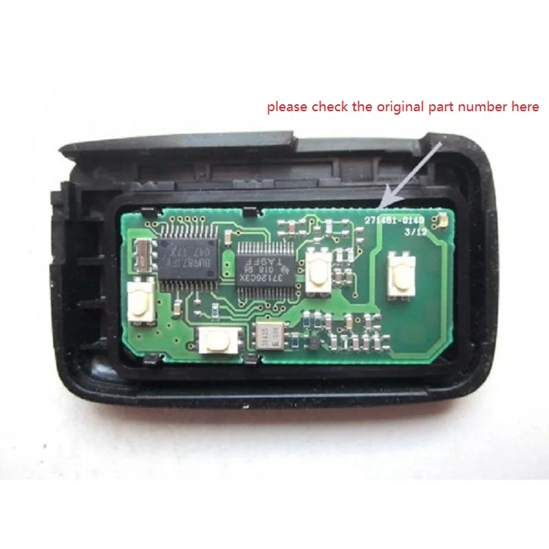  KEYECU Smart Remote Key Fob 4 Button 314.4MHz for Toyota Avalon Carmy 2007 2008 2009 FCC ID: HYQ14A - 4000218045807