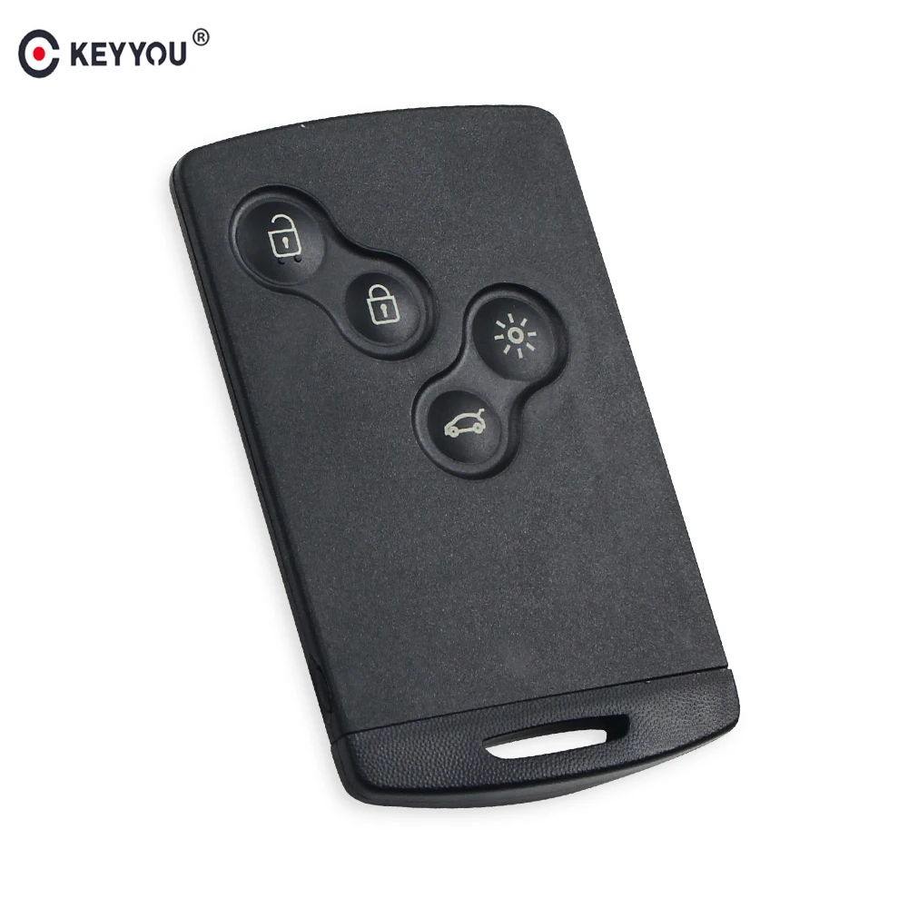 KEYYOU 10X3 кнопки лезвия умный пульт дистанционного ключа оболочки с аварийной вставкой для Renault Koleos, Clio Megane живописный пруд Автомобильный ключ чехол