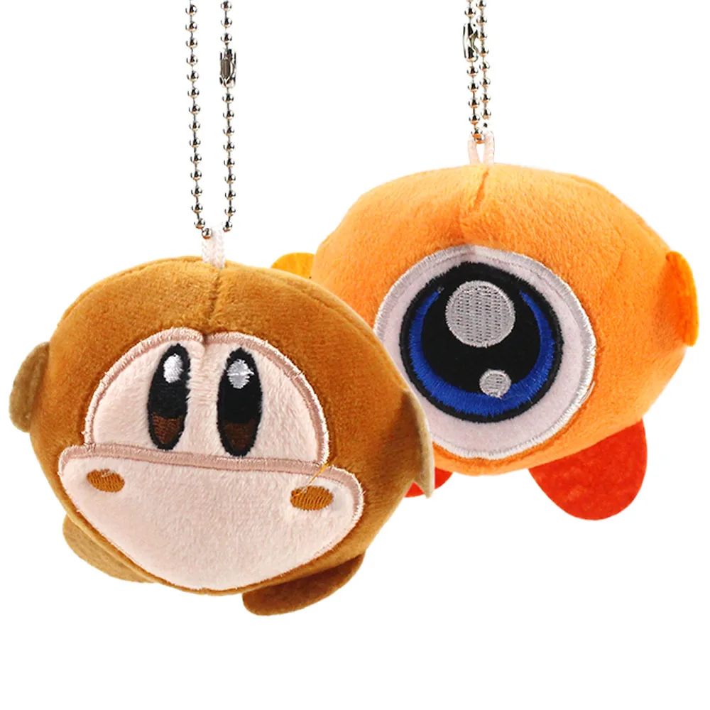 Милые плюшевые брелки для ключей 7 см 2 вида мягкие куклы Мультяшные животные