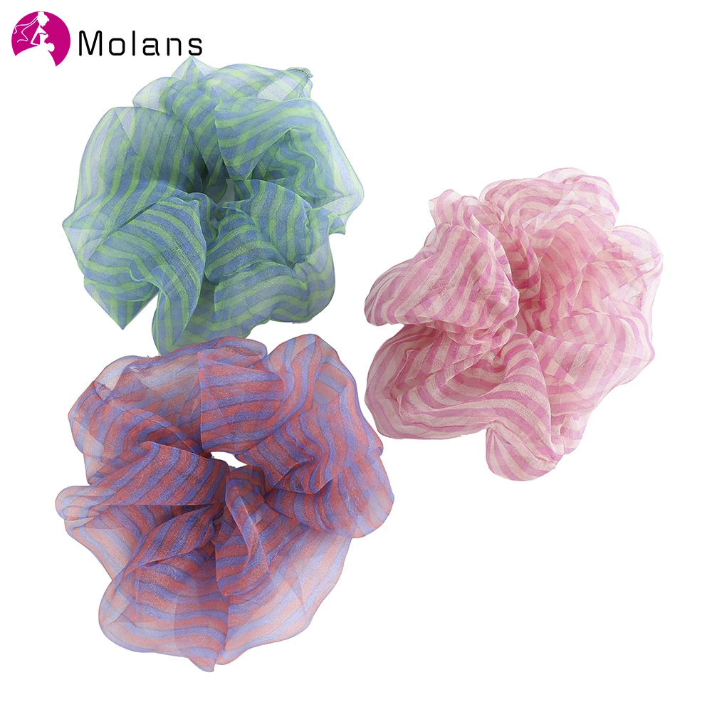 Molans 18*18 см большая резинка для волос женщин и девочек резинки Эластичные