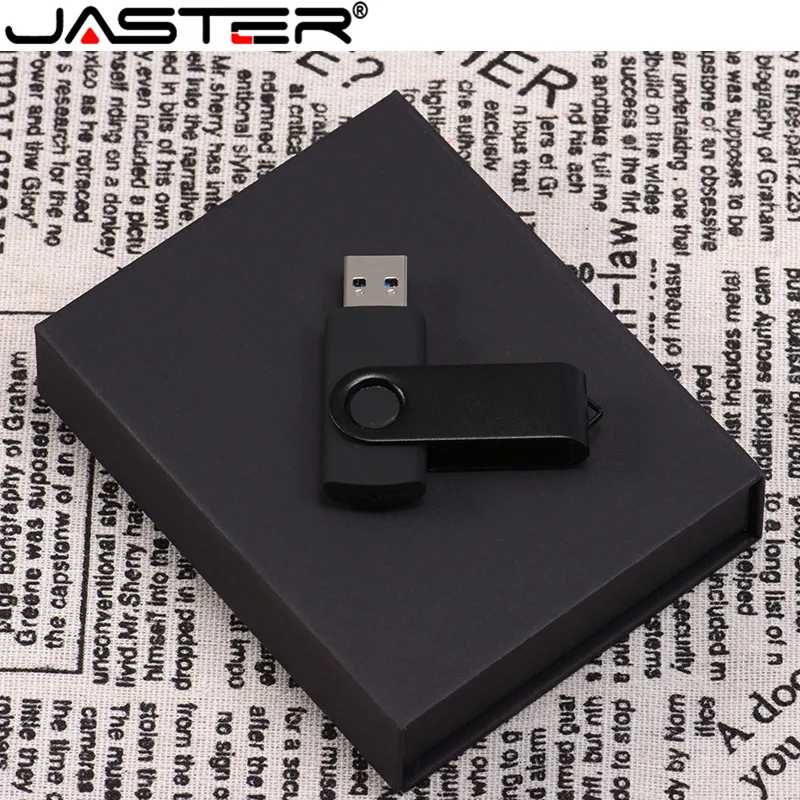 JASTER ODM OEM Пользовательский логотип черный/белый поворотный USB 2 0 4 ГБ/128 ГБ версия