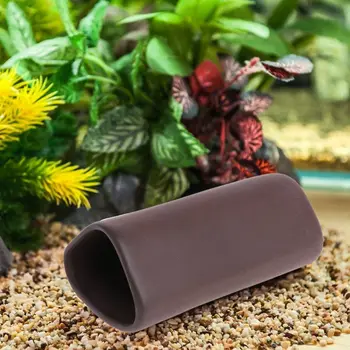 

Triangle Shape Clay Pot Fishes Shrimp House Cans Fish Tank Landscaping Aquarium Decoration Ornaments Creative DIY New Products