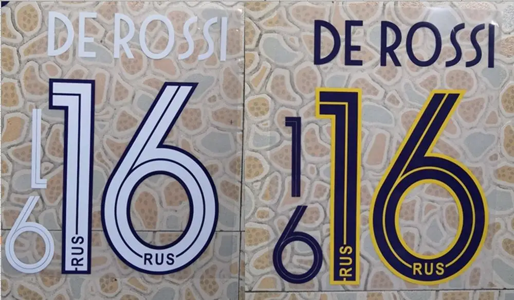 

2019-2020 home away DE ROSSI #16 nameset patch badge