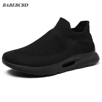 

Men socks Shoes Spring 2020 New Style Slip-on Lazy All Black Casual Trend Sports Socks Old Beijing Cloth Shoes