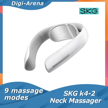 

SKG Electric Neck Massager K4 Bluetooth Pulse Relieve Pain Cervical Multi-Control 4 Modes 9 Intensity Heating Hot Compress 76g