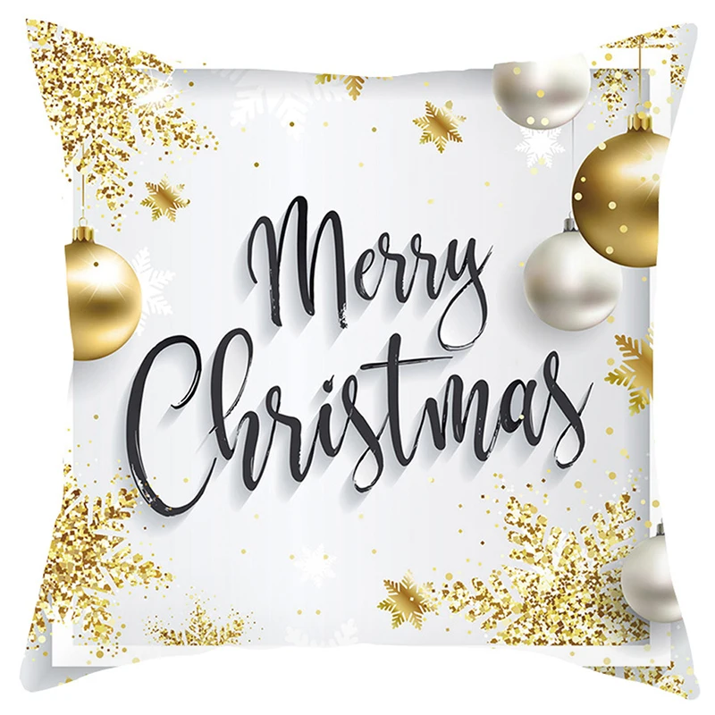 

Sofa Decorative Pillowcase Cushion Pillow Cover Throw Pillow Home Decor Pillowcover Christmas style Pillowcase Claus Xmas 45*45