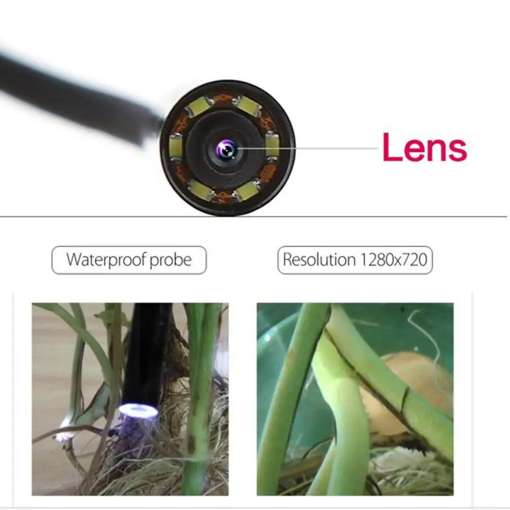 10m130 миллионов 7 мм Android мобильный телефон эндоскоп Endo водонепроницаемый микро