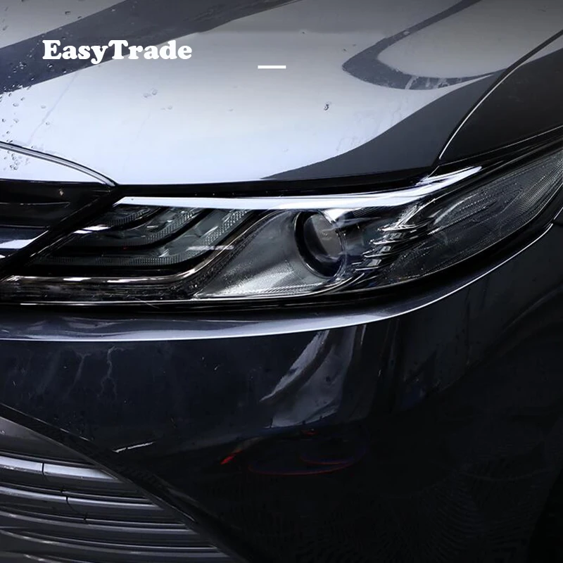 

Car Headlights Protective Film Smoked Black Transparent TPU Sticker For Toyota Camry XV50 XV70 2021 2020 2019 2018 2016 2015