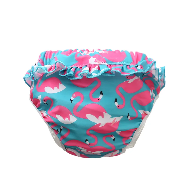 Top-grade Baby Swimsuit Reusable Swim Diaper Baby Swimwear Kids Swimming Diaper Pants Swimming Pool Diaper - Цвет: 689