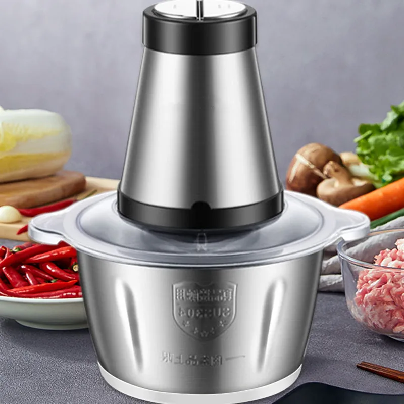 

2L Electric Meat Mincer Vegetable Cutter Fruits Chopper Electric Meat Grinder Food Processor Slicer Kitchen Tool Accessories
