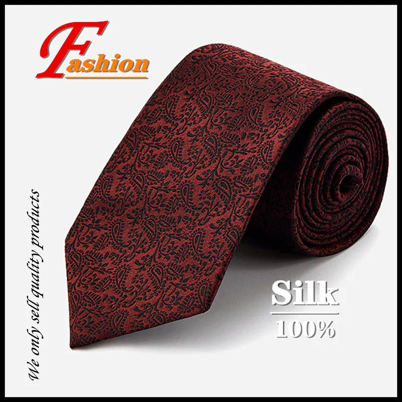 

High-grade new men's noble business fashion all-match comfortable breathable no-iron Anti-Pilling crease proof 100% silk tie