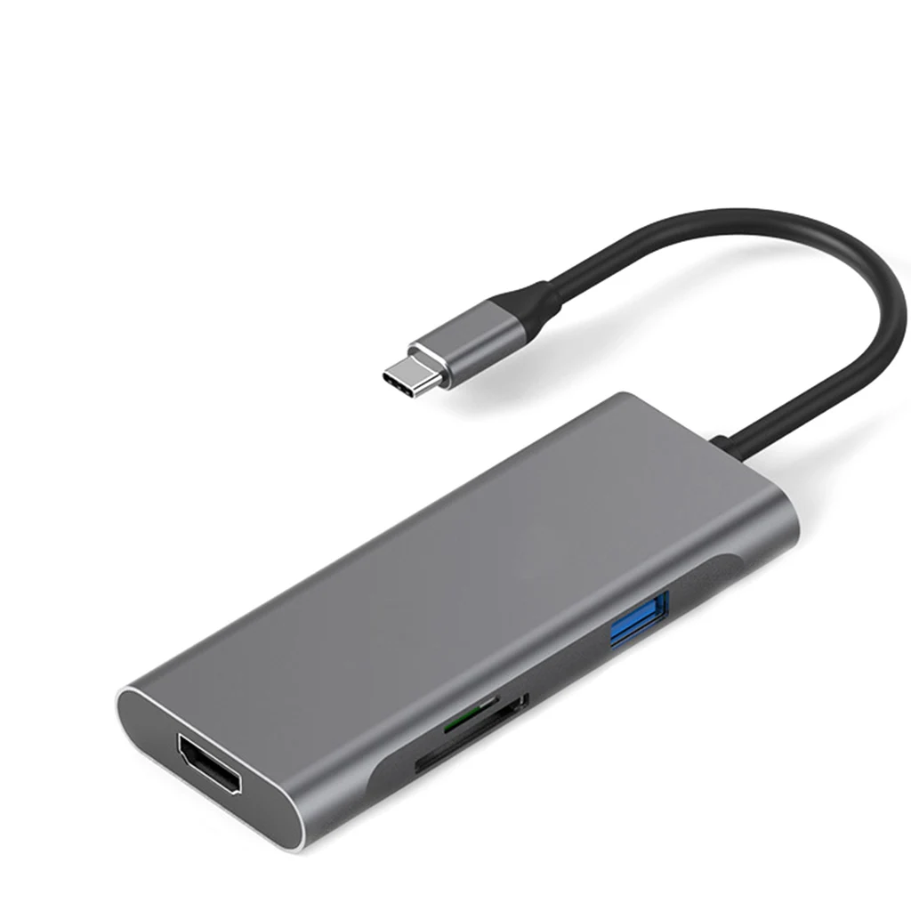 7 в 1 USB C концентратор ключ с HDMI для MacBook Air Pro и других типов C ноутбука