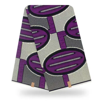 

African Real Wax Print Fabric For Wedding Party Dress 2020 New 6Yards Ankara Nigerian Veritable Wax Full Cotton