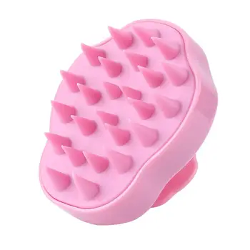 

5 Colors Silicone Scalp Massage Shampoo Brush Silica Gel Non Toxicity Massage Scalp Safety Shower Body Brush Hair Comb