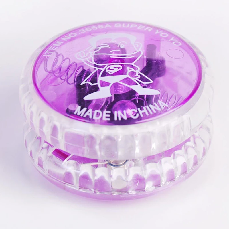 Light Up YoYo Ball for Magic Juggling Toy Fancy Moves Flashing LED Color Random Color send 4