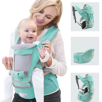 

Ergonomic Baby Carrier Kangaroo Baby Sling Infant Kid Baby Hipseat Wrap Front Baby Carrier Facing for Travel 0-36Months