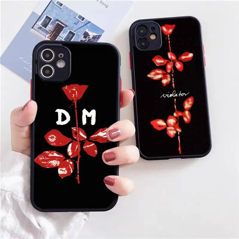 Чехол для телефона Depeche-Mode-Shock-DM-depeche iphone 13 12 11 xr xs x 7 8 pro max светло-черный мягкий