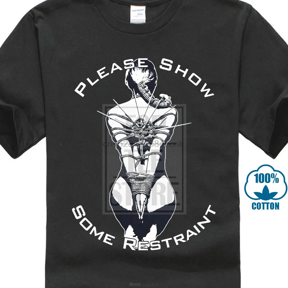 Men T Shirt Shibari Restraint Kinbaku Japanese Rope Bondage Bdsm Funny Novelty Tshirt Women Plus Size | Мужская одежда