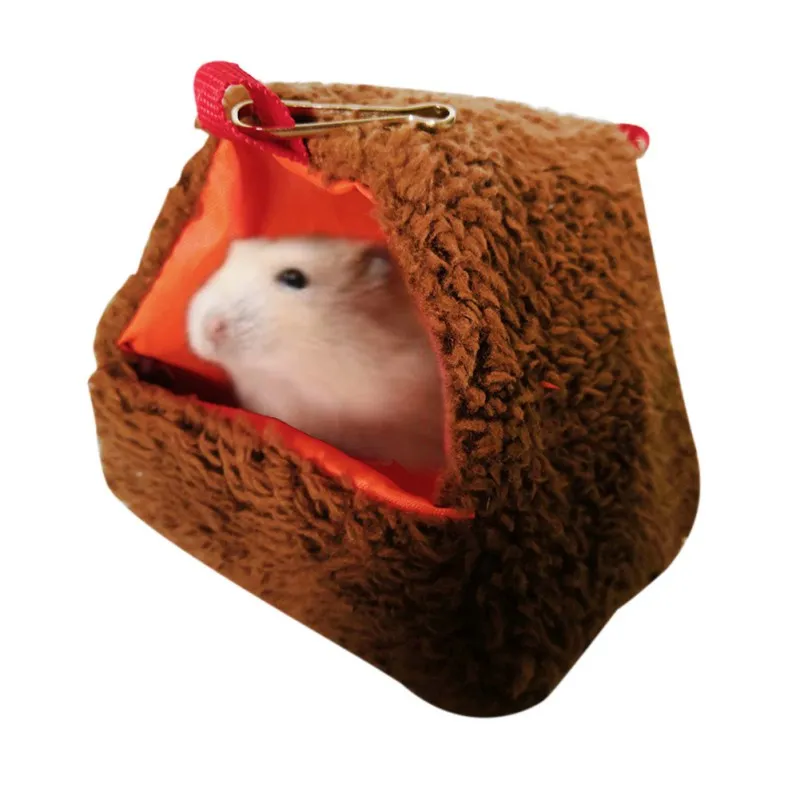

New Squirrel Mouse Swing Hanging Cave Nest Cages Soft Warm Tunnel Cavia Guinea Pig Hamster Bed Netting Small Animal Hedgehog