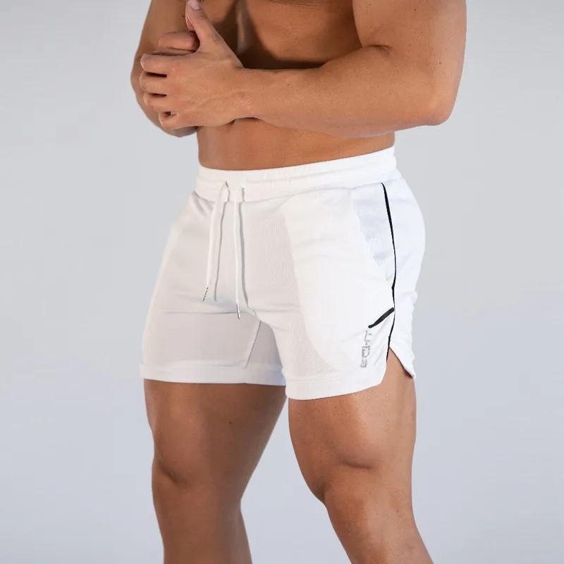 2019 New Summer Men Fitness Bodybuilding shorts Mens Mesh Breathable Quick Drying Fashion Casual Joggers shorts Sportswear