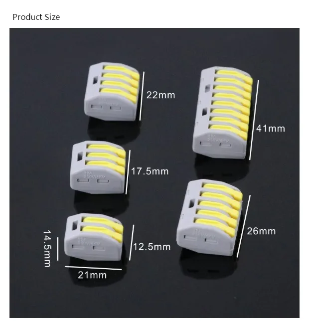 Быстрый соединитель проводов terminales Весна conector клеммный кабель eletrico соединение Терминатор Блок Комплект коннектор 2P 3P 4P 8P