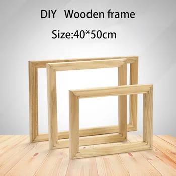 

Solid Wood Frame Picture Frames Wall Photo Frame Inner Frame Canvas Frame Diy Combo Box, Frames for Oil Painting Picture 40*50