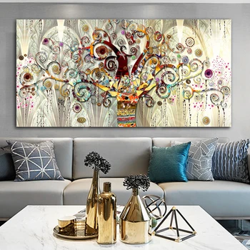 

Tree of Life Gustav Klimt Landscape Canvas Painting Posters and Prints Wall Art Picture Cuadros Home Decoration Room Decor