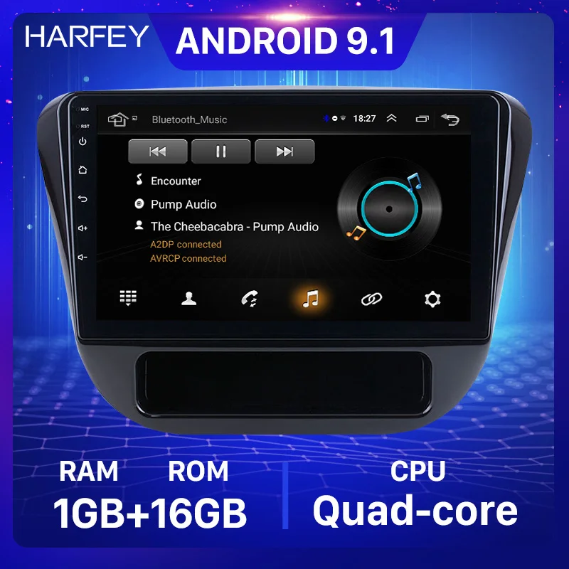 Автомобильный мультимедийный плеер Harfey для 2016 Chevy Chevrolet Rider радио 9 дюймов Android 1