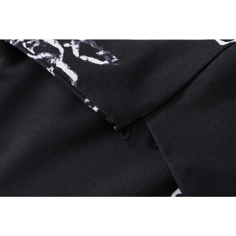 Men Summer Thin Material Shirt Polo Shirts Dark Icon Skeleton Dragon
