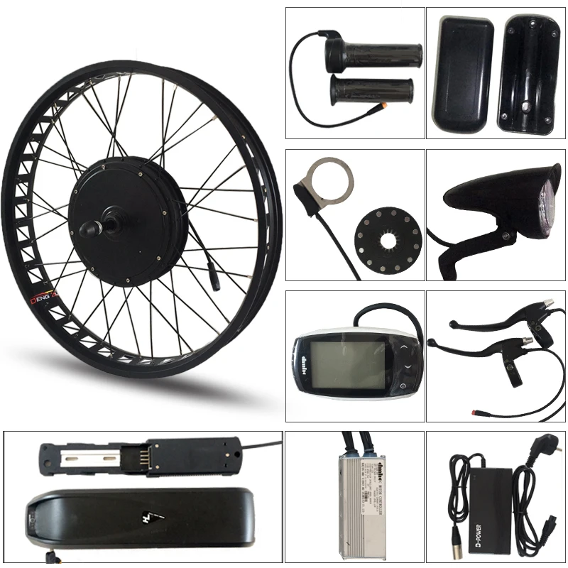 Discount CASDONA Electric bicycle 48V 500W kit for 26x4.0" inch wheel motor kettle battery LED LCD electric car Ebike e bicycle electric 0