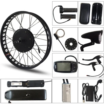 

CASDONA Electric bicycle 48V 500W kit for 26x4.0" inch wheel motor kettle battery LED LCD electric car Ebike e bicycle electric