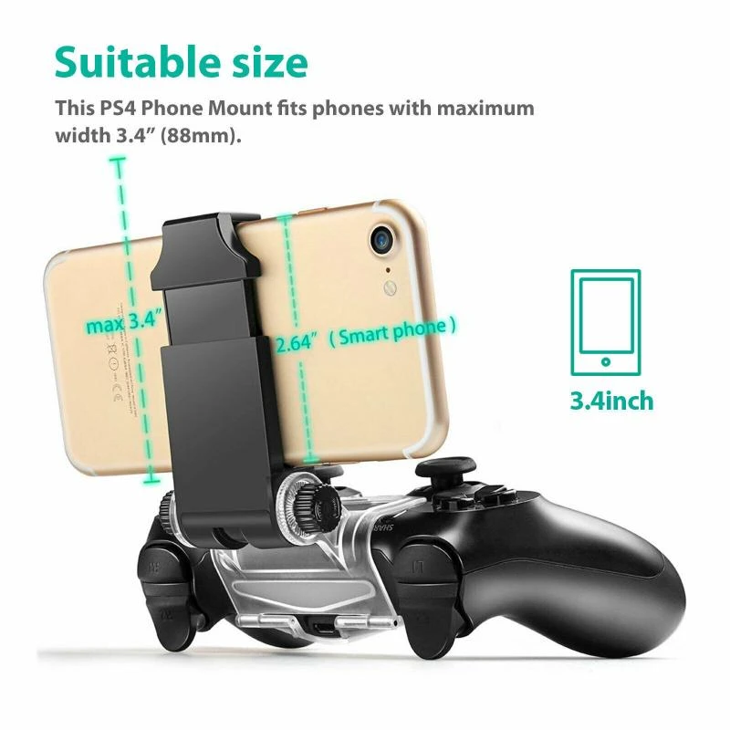 Clip Holder For Ps4 Controller Cell Phone Mount Bracket Stand Fit Ios Android Clip Holder For Pubg Moble Games For Xiaomi Txtb1 Replacement Parts Accessories Aliexpress